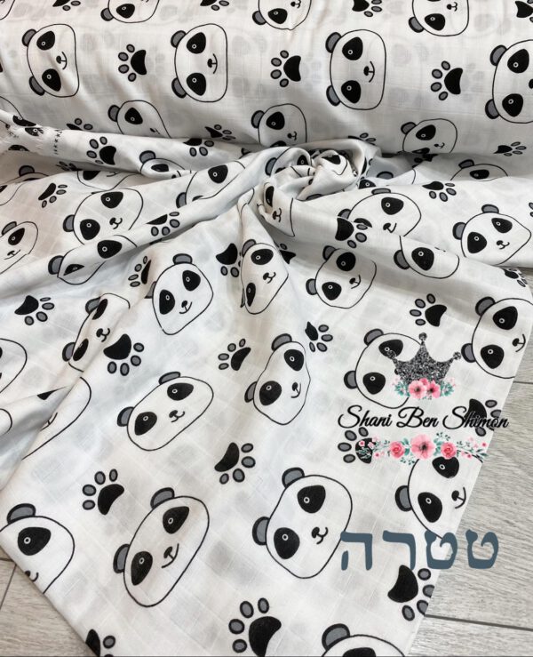 ⁦טטרה פנדה שחור לבן ונגיעה באפור⁩ – תמונה ⁦2⁩
