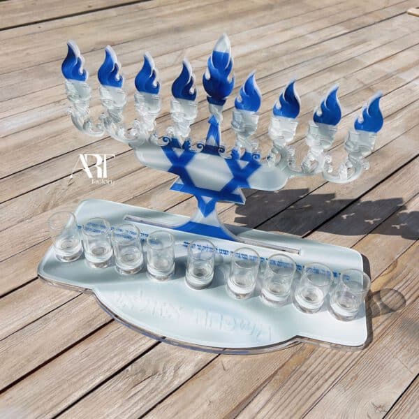 ⁦חנוכייה דגם עם ישראל חי⁩ – תמונה ⁦2⁩