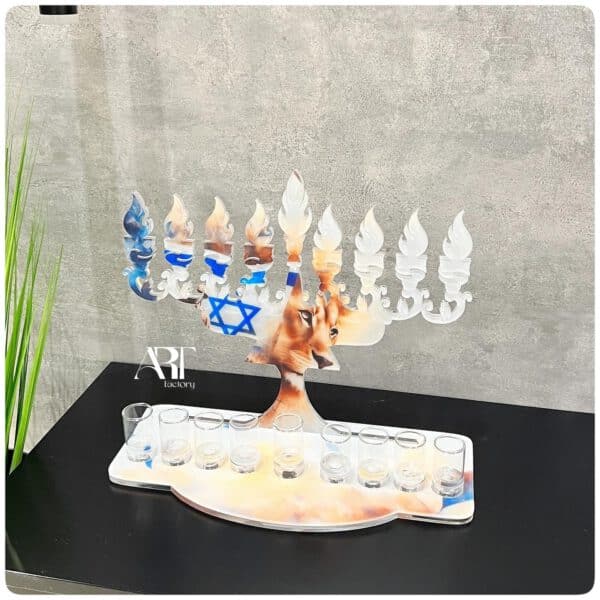 ⁦חנוכייה דגם אל תירא ישראל⁩ – תמונה ⁦2⁩