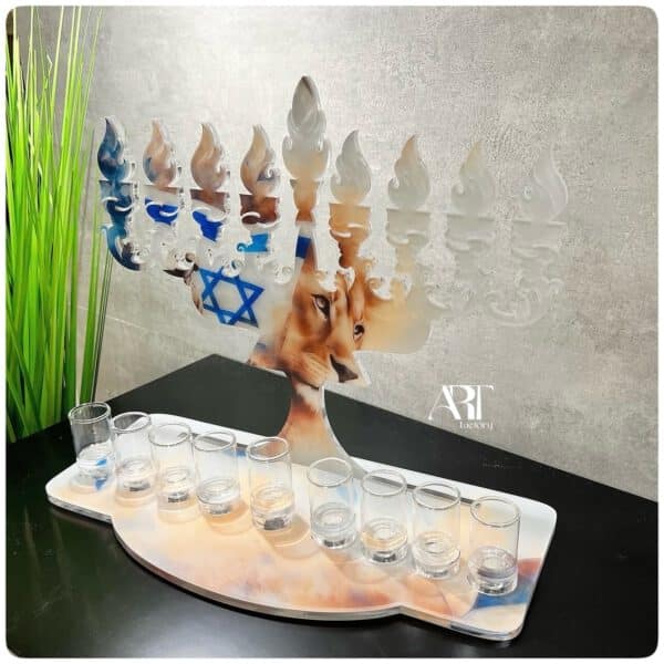 ⁦חנוכייה דגם אל תירא ישראל⁩ – תמונה ⁦4⁩
