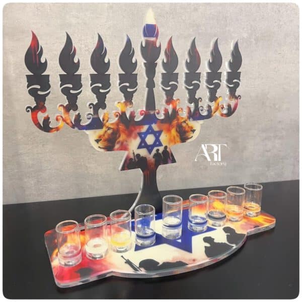 חנוכיה דגם הלוחמים שלנו