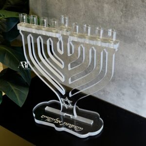 חנוכייה דגם שלהבת מגן דוד